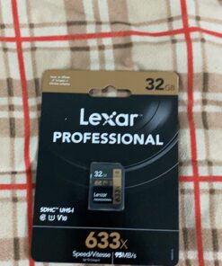 Lexar Professional 633x 32GB SDHC UHS-I Card, Up To 95MB/s Read, for Mid-Range DSLR, HD Camcorder, 3D Cameras, LSD32GCB1NL633 (Product Label May Vary) Single 23 71AkTHAgBwL