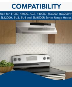 Broan-NuTone for Ductless Range Hood Series Carbon, Charcoal Air Filter for Kitchen, 1 Count (Pack of 1), Grey 17 71Akcji2LPL