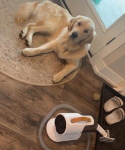 AIRROBO Dog Hair Vacuum & Dog Grooming Kit, 12000Pa Strong Pet Grooming Vacuum, 2L Large Capacity Dog Vacuum for Shedding Grooming Hair, Quiet, 5 Pet Grooming Tools, PG100 61 71AkjntNfuL