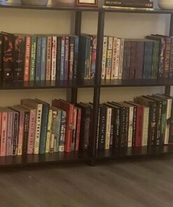 Furinno Turn-N-Tube 3-Tier Double Size Storage Display Rack, Espresso/Black, Plastic Pole 2 x 2 35 71Al1mkRBVL