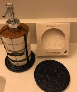 CoasterStone Absorbent Stone Coasters, “Victorian Lace Set of 4 20 71Alf9 GL2L