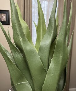 Nearly Natural 30in. Agave Artificial Plant with Black Planter, Green 30 71AlwB9CBdL