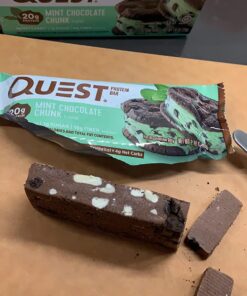Quest Nutrition Mint Chocolate Chunk Protein Bars, High Protein, Low Carb, Gluten Free, Keto Friendly, 12 Count 26 71AmlPhUJvL