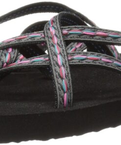 Teva Women's Olowahu Flip-Flop 7 Felicitas Black 17 71Amu7P1FoL