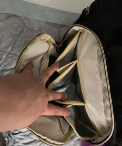 Baby Diaper Bag Backpack with Stroller Hooks, Pipi bear Multi-function Stylish Travel Diaper Back Pack for Mom and Dad, Baby Changing Bag, Maternity Nappy Bag for Boys and Girls, Large Capacity, Black 59 71AnEJUL L