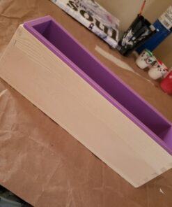 X-Haibei Soap Silicone Loaf Mold Wood Box | Flexible Rectangular Cold Process Loaf Mold for 42oz Soap Making Supplies Tall 3 inch 20 71Ant9krD6L