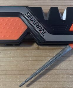 SHARPAL 101N 6-In-1 Pocket Knife Sharpener & Survival Tool, with Fire Starter Ferro Rod, Whistle & Diamond Sharpening Rod, Quickly Repair, Restore and Hone Straight and Serrated Blade 23 71AnuISCOxL