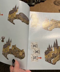 LEGO Harry Potter Hogwarts Castle 71043 Building Set - Model Kit with Minifigures, Featuring Wand, Boats, and Spider Figure, Gryffindor and Hufflepuff Accessories, Collectible for Adults and Teens Standard 56 71AoL2LGbGL