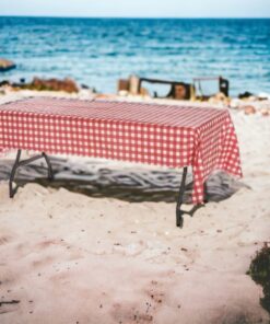 Oojami Pack of 4 Plastic Red and White Checkered Tablecloths - 4 Pack - Picnic Table Covers 54" x 108" Rectangle 21 71AqHzLJ1jL