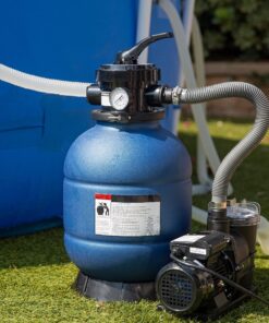 XtremepowerUS 13" Sand Filter 3/4HP Pool Pump 2400GPH High-Flow Above Ground Pool Set with Stand 14 71AqVRGqGvL