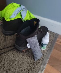 Marsheepy 12 Pack Charcoal Shoe Deodorizer Bags, Bamboo Charcoal Air Purifying bags, Odor Absorber, Odor Eliminator for shoes, Home, Closet, Pet Gray 30 71AqqoAsKWL