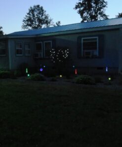 GIGALUMI Solar Lights Outdoor, Christmas Cracked Glass Ball Solar Garden Lights, Color Changing Lights Outdoor,Garden LED Lights for Path, Patio, Yard, 3 Pack Solar Garden Lights Outdoor Pathway 45 71AraP5OufL