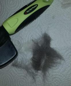 The Pet Portal Self Cleaning Dog Brush for Shedding Slicker Brush Cat Long Haired Pet Brush Grooming Deshedding Supplies - Small Pets Black 38 71ArhmtM0cL