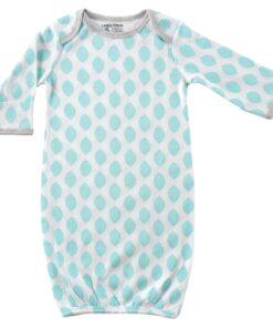 Luvable Friends Baby Girls' Cotton Gowns 0-6 Months Elephant 9 71ArvNc4vhS