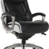 Serta Executive Office Smart Layers Technology Leather and Mesh Ergonomic Computer Chair with Contoured Lumbar and ComfortCoils, Black & White 69 71AsV7v7NuL