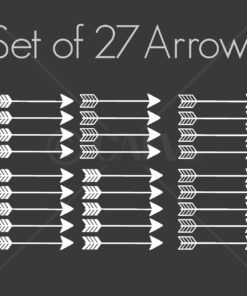 Set of 27 Arrow Decal Stickers Tribal Arrows Wall Decal Vinyl Lettering Wallpaper (White) White 4 71Asw7dWGtL