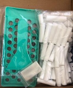 Milliard Lip Balm Crafting Kit – Includes Lip Balm Pouring Tray & 50 White 0.15oz (4.25g) Balm Tubes 216 Piece Set 39 71At9dSJbNL