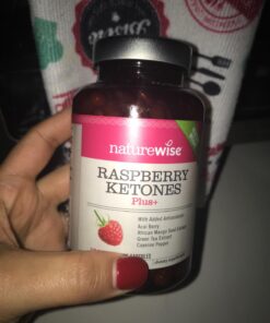 NatureWise Raspberry Ketones Plus - Advanced Ketones in Raspberry Blend Supports Antioxidant Health, Boosts Energy, Supports Weight Targets Vegan & Gluten-Free (120 Veggie Capsules) 31 71AtZyaQTJL