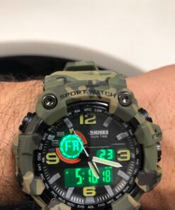 Gosasa Men's Watches Multi Function Military S-Shock Sports Watch LED Digital Waterproof Alarm Watches… A _1520_camouflage&green 42 71AtbTest5L