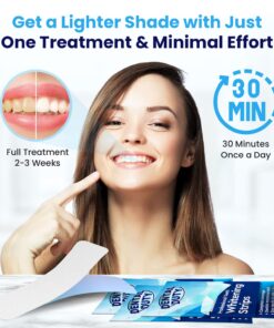 Dental Duty Sensitive Teeth Whitening Strips – Professional Vegan Stain Remover White Strips for Sensitive Teeth for Coffee & Tea Stains – Get A Lighter Shade After One Application – 28 Strips 29 71Au81E26WL