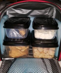 Fit & Fresh Jaxx Fit Pack Meal Prep Bag, Standard, Red & Black, Polyester 25 71AuvLBZjqL 3