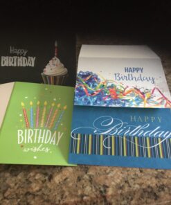 Canopy Street Lively Birthday Note Cards / 36 Cards And Envelopes / 6 Colorful Birthday Designs / 4 5/8" x 6 1/4" Birthday Greeting Cards With Blank Inside 26 71AvplvB13L