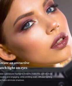 LimoStudio LED Ring Light 18-inch Diameter, Color Temperature Control Available: 3200K–5600K with Height 71.5" Tripod Stand, Cell Phone Holder, 360° Mini Ball Head Adapter, AGG1451 23 71AvsyUCdtL