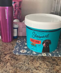 Stewart Freeze Dried Dog Treats, Beef Liver, Salmon, Chicken Liver & Chicken Breast, 3 oz, 4 oz, 12 oz, 14 oz, 21 oz, Resealable Tub, Grain Free & Gluten Free, Single Ingredient, Dog Training Treats 1.31 Pound (Pack of 1) 41 71AxNXehtL