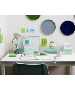 Post-it Super Sticky Recycled Notes, 3x3 in, 24 Pads, 2x the Sticking Power, Poptimistic, Bright Colors, 30% Recycled Paper (654-24SST-CP) 32 71AzI8HeRoL