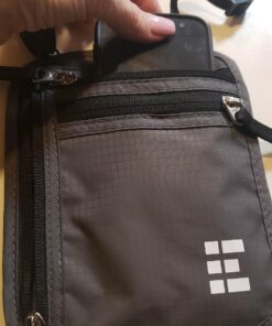 Travel Neck Wallet with RFID Blocking, Travel Neck Pouch Passport Holder for Women and Men Keep Valuables Safe One Size Black 35 71Azq5p HKL