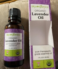 Sky Organics Organic Lavender Essential Oil, 100% Pure and Cold Pressed USDA Certified Organic for Aromatherapy & DIY, 1 Fl Oz. 1 Fl Oz (Pack of 1) 36 71B HW0pGgL 1