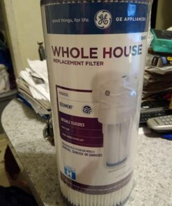 GE FXHSC Whole House Water Filter | Replacement for Water Filtration System | NSF Certified: Reduces Sediment, Rust & Other Impurities from Water | Replace Every 3 Months for Best Results | 1 Filter 1 Count (Pack of 1) 30 71B01ThqJLL