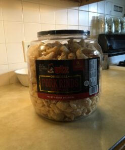 Utz Pork Rinds, Original Flavor - Keto Friendly Snack with Zero Carbs per Serving, Light and Airy Chicharrones with the Perfect Amount of Salt, 18 Ounce (Pack of 2) 18 Ounce (Pack of 2) 36 71B1MpmhK5L