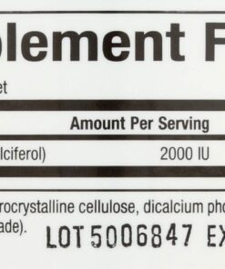 Natural Factors - Vitamin D3 2000 IU, Supports Healthy Bones, 90 Tablets Standard Packaging 11 71B1rEmCGmL