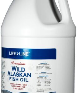 Life Line Pet Nutrition Wild Alaskan Fish Oil Omega-3 Supplement for Skin & Coat – Supports Brain, Eye & Heart Health in Dogs & Cats, 128oz 19 71B1uKEzjkL 1