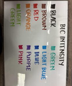 Alternative view of BIC Intensity Advanced Dry Erase Marker, Tank Style, Chisel Tip, Assorted Colors, Bright & Vivid Colors, 12-Count