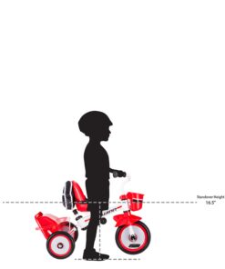 Schwinn Easy Steer Bike for Toddler, Kids Tricycle with Removable Push handle, Steel Trike Frame, Boys and Girls Ages 2-4 Year Old, Red/White, 8" Easy Steer Tricycle 34 71B2F66W5sL