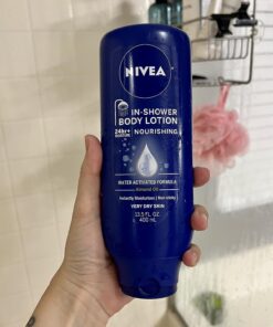 NIVEA Shea Nourish Body Lotion, Dry Skin Lotion with Shea Butter, 16.9 Fl Oz Pump Bottle 16.9 Fl Oz (Pack of 1) 42 71B3D0mLpAL