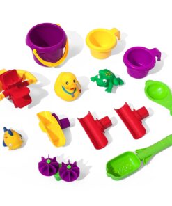 Alternative view of Step2 Rain Showers Splash Pond Toddler Water Table, Outdoor Kids Water Sensory Table, Ages 1.5+ Years Old, 13 Piece Water Toy Accessories, Blue & Green Without Umbrella PlaySet