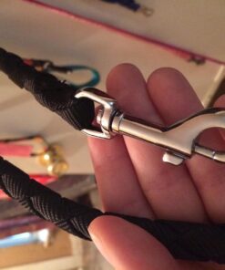 Dual Dog Leash - Double Dog Leash for Two Dogs - Tangle Free - Heavy Duty Double Ended Tandem Leash with Padded Handle for Small Medium or Large Dogs Black 33 71B4kocC9KL