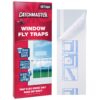 Window Fly Traps by Catchmaster - 48 Count, Ready to Use Indoors. Insect, Bugs, Fly & Fruit Fly Glue Adhesive Sticky Paper - Waterproof Easy Application Ready Disposable Non-Toxic 48 Traps 70 71B52C NHYL