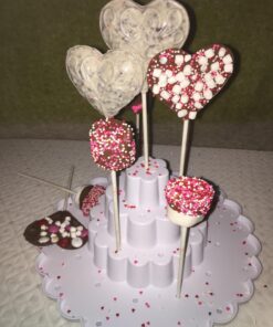 Nordic Ware 50008 Tiered Cake Pop Display Stand, Holds 37 pieces, White 30 71B5fdLY2L