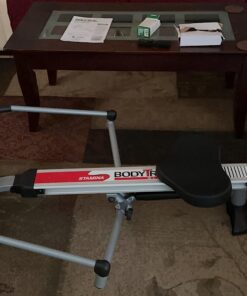 Stamina BodyTrac Glider Hydraulic Rowing Machine with Smart Workout App - Rower Workout Machine with Cylinder Resistance - Up to 250 lbs Weight Capacity Glider 1050 42 71B77 wrKDL