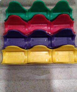 TacoProper Proper Fiesta Pak, Set of 12 Taco Holders, 1.75 x 1-Inch, 12-Pack, Multicolored 32 71B809J0Y6L