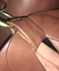 ECOSUSI Women's Briefcase Vegan Leather Laptop Bag for Work Shoulder Computer Satchel Bag with Detachable Bow 14 inch Coffee 46 71B8BWaulSL