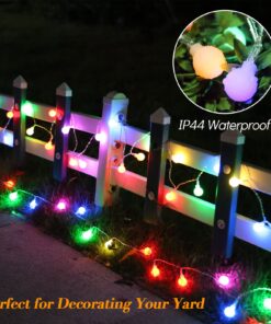 ALOVECO LED String Lights 18ft 50 LED Battery Operated Christmas Lights with Remote 8 Modes Waterproof Globe Starry Fairy Lights for Outdoor Indoor Bedroom Garden Xmas Party(Multicolor) Multicolor (Red, Blue, Green, Yellow) 23 71B8eZ1LcWL