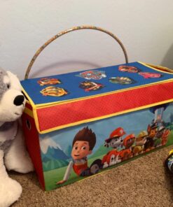 Idea Nuova Nickelodeon Paw Patrol Collapsible Children’s Toy Storage Trunk, Durable with Lid 27 71BAaKniKPL