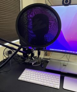 USB Microphone, MAONO 192KHZ/24Bit Plug & Play PC Computer Podcast Condenser Cardioid Metal Mic Kit with Professional Sound Chipset for Recording, Gaming, Singing, YouTube (AU-A04) Black 47 71BAw1mJJOL