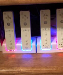 Kulannder Wii Remote Battery Charger(Free USB Wall Charger+Lengthened Cord) Dual Charging Station Dock with Two Rechargeable Capacity Increased Batteries for Wii/Wii U Game Remote Controller (White) 32 71BAx1Nv4nL