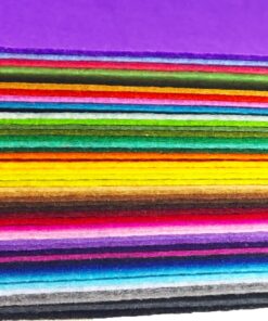 flic-flac 44PCS 8 x 12 inches (20 x 30cm) Assorted Color Felt Fabric Sheets Patchwork Sewing DIY Craft 1mm Thick … (20cm * 30cm, 44pcs) 20cm * 30cm 17 71BB0lS2vrL